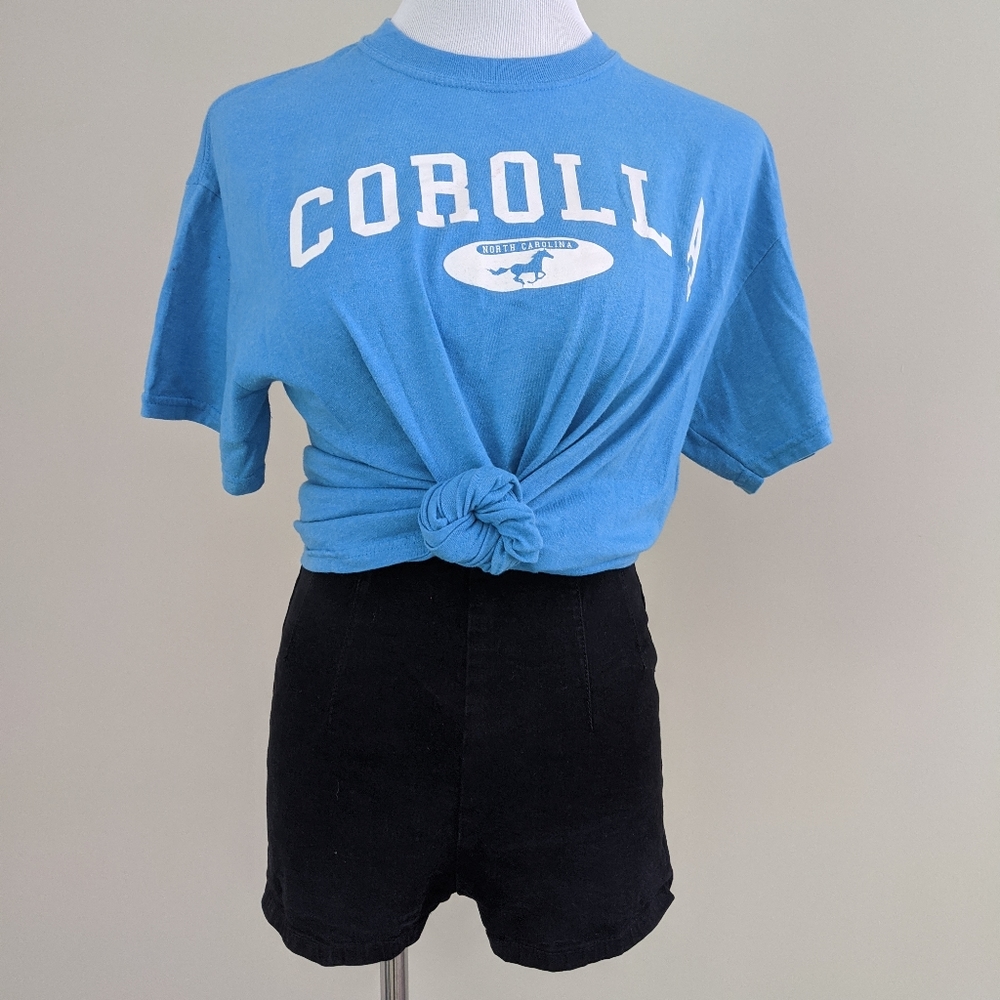 Light blue Corolla North Carolina tee shirt